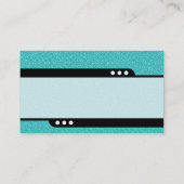 Bullet Train - Cyan Embossed Texture Visitenkarte (Rückseite)