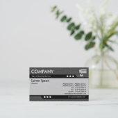 Bullet Train - Dunkelgraue Textur Visitenkarte (Stehend Vorderseite)