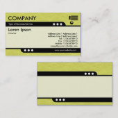 Bullet Train - gelb geflochtenes Papier Textur Visitenkarte (Vorne/Hinten)