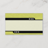 Bullet Train - gelb geflochtenes Papier Textur Visitenkarte (Rückseite)