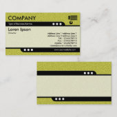 Bullet Train - Gelbe, mit Embosse verkleidete Text Visitenkarte (Vorne/Hinten)