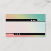 Bullet Train - Geschäftskarte für weiche Gradiente Visitenkarte (Rückseite)