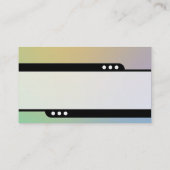 Bullet Train - Geschäftskarte für weiche Gradiente Visitenkarte (Rückseite)