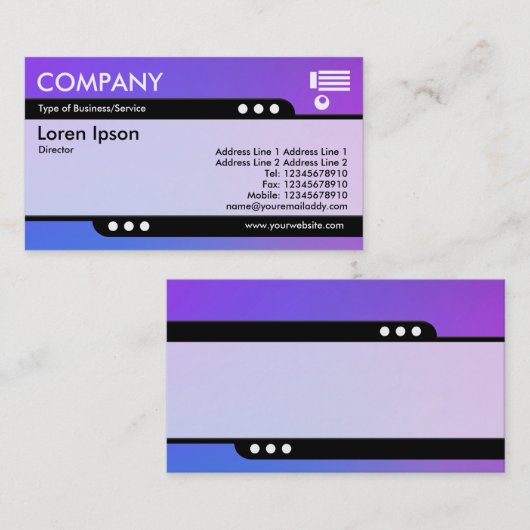 Bullet Train - Geschäftskarte für weiche Gradiente Visitenkarte (Vorne/Hinten)