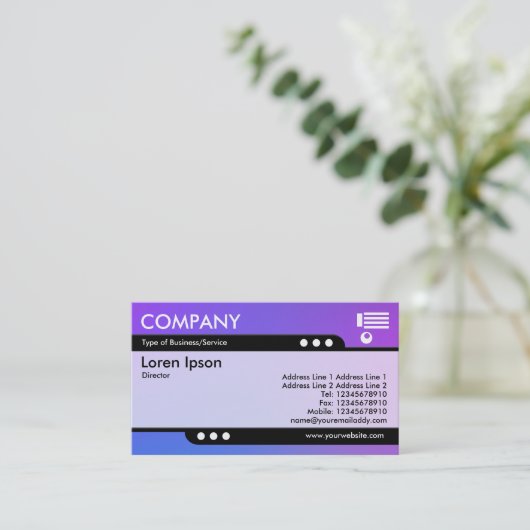 Bullet Train - Geschäftskarte für weiche Gradiente Visitenkarte (Stehend Vorderseite)