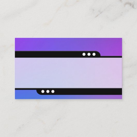 Bullet Train - Geschäftskarte für weiche Gradiente Visitenkarte (Rückseite)
