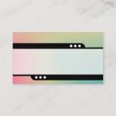 Bullet Train - Geschäftskarte für weiche Gradiente Visitenkarte (Rückseite)