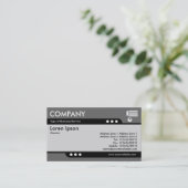 Bullet Train - Gray (666666) Visitenkarte (Stehend Vorderseite)