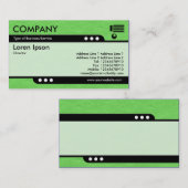 Bullet Train - Helle, grüne, geflochtene Papiertex Visitenkarte (Vorne/Hinten)