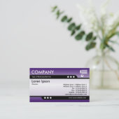 Bullet Train - Horizont Glow 07 Visitenkarte (Stehend Vorderseite)