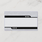 Bullet Train - Leichtgrau gepresste Papiertextur Visitenkarte (Rückseite)