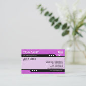 Bullet Train - Magenta Faltenpapier Textur Visitenkarte (Stehend Vorderseite)