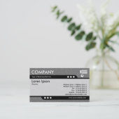 Bullet Train - Mid Gray Embossed Texture Visitenkarte (Stehend Vorderseite)