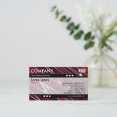 Bullet Train - Red Ripples Visitenkarte (Stehend Vorderseite)