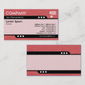 Bullet Train - rot-glänzende Papiertextur Visitenkarte (Vorne/Hinten)