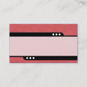 Bullet Train - rot-glänzende Papiertextur Visitenkarte (Rückseite)
