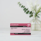 Bullet Train - rot verkleidete Textur Visitenkarte (Stehend Vorderseite)