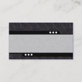 Bullet Train - Schwarze Denim Textur Visitenkarte (Rückseite)