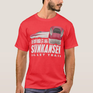 Bullet Train Shinkansen Japanisches Kanji Japan Ra T-Shirt