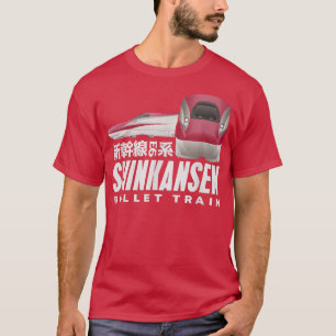 Bullet Train Shinkansen Japanisches Kanji Japan Ra T-Shirt