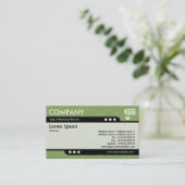 Bullet Train - Textur von grünem, gepresstem Papie Visitenkarte (Stehend Vorderseite)