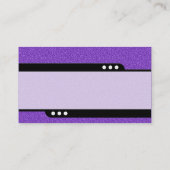 Bullet Train - Violett mit verzierter Textur Visitenkarte (Rückseite)