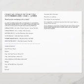 Bulletin Template für die Dusk Scripting Church (Rückseite)