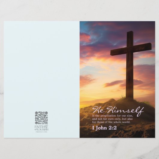 Bulletin Template für die Dusk Scripting Church (Vorderseite)