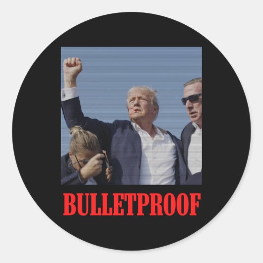 Bulletproof Intempt V2 Runder Aufkleber (Vorderseite)