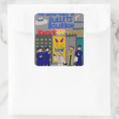 Bullets Bourbon #2 Deckkleber Quadratischer Aufkleber (Tasche)