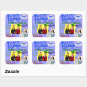 Bullets Bourbon #4 Street of Dreams Cover-Aufklebe Quadratischer Aufkleber (Blatt)
