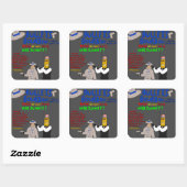 Bullets Bourbon Ausgabe #3 Abdeckung Aufkleber! Quadratischer Aufkleber (Blatt)