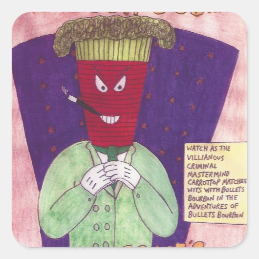 Bullets Bourbon Carrottop Sticker (Vorderseite)