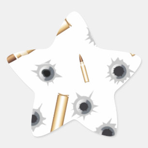 BULLETSNBULLETHOLES.png Stern-Aufkleber