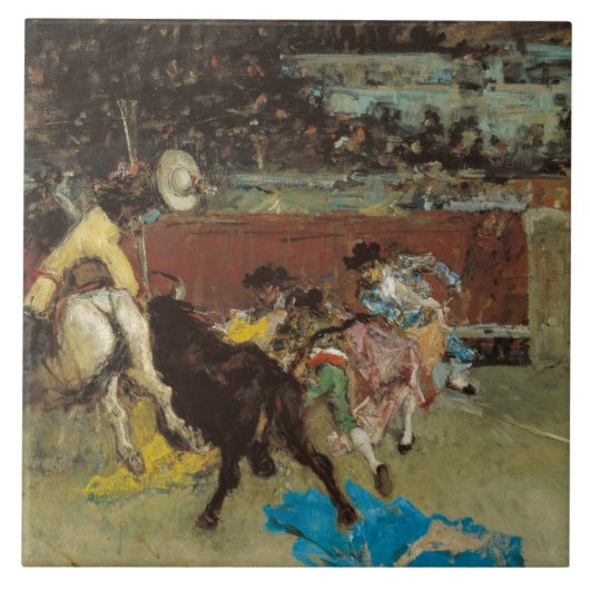Bullfight (von Marià Fortuny) Fliese (Vorderseite)