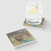 Bullfight (von Marià Fortuny) Steinuntersetzer (Seitenansicht)