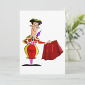 Bullfighter Einladung (Stehend Vorderseite)