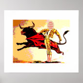 Bullfighter-Karneval-Plakat Poster (Vorne)