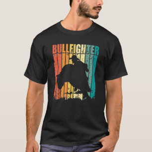 Bullfighter Retro Sunset Rodeo Clownstierkampf T-Shirt