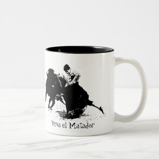 Bullfighter-Tasse Zweifarbige Tasse (Rechts)
