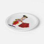 Bullfighter-Teller Pappteller (Schrägansicht)