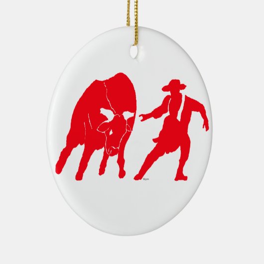 BullfighterRed Keramikornament (Rechts)