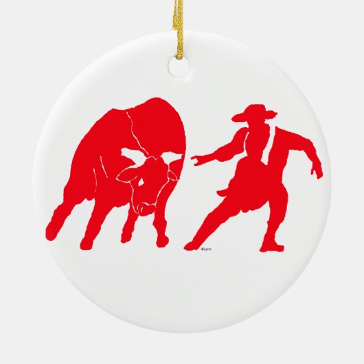 BullfighterRed Keramikornament (Hinten)