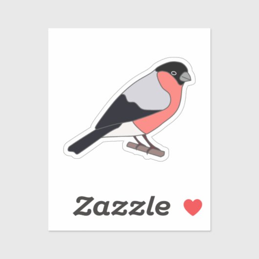 Bullfinch-Aufkleber Aufkleber (Blatt)