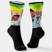 Bullfinch Bird Crew Socks Socken (Gewinkelt)