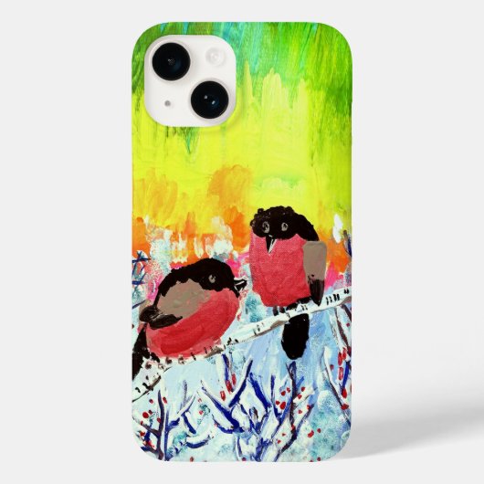 Bullfinch Birds Case-Mate iPhone Hülle (Rückseite)