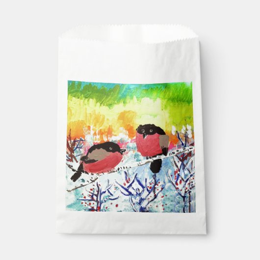 Bullfinch Birds Geschenktütchen (Vorderseite)