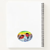 Bullfinch Birds Notizblock (Rückseite)