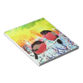 Bullfinch Birds Notizblock (angewinkelt)
