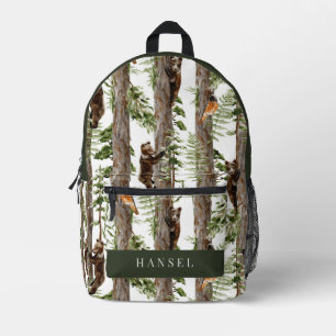 Bullfinch des Waldbeers Bedruckter Rucksack